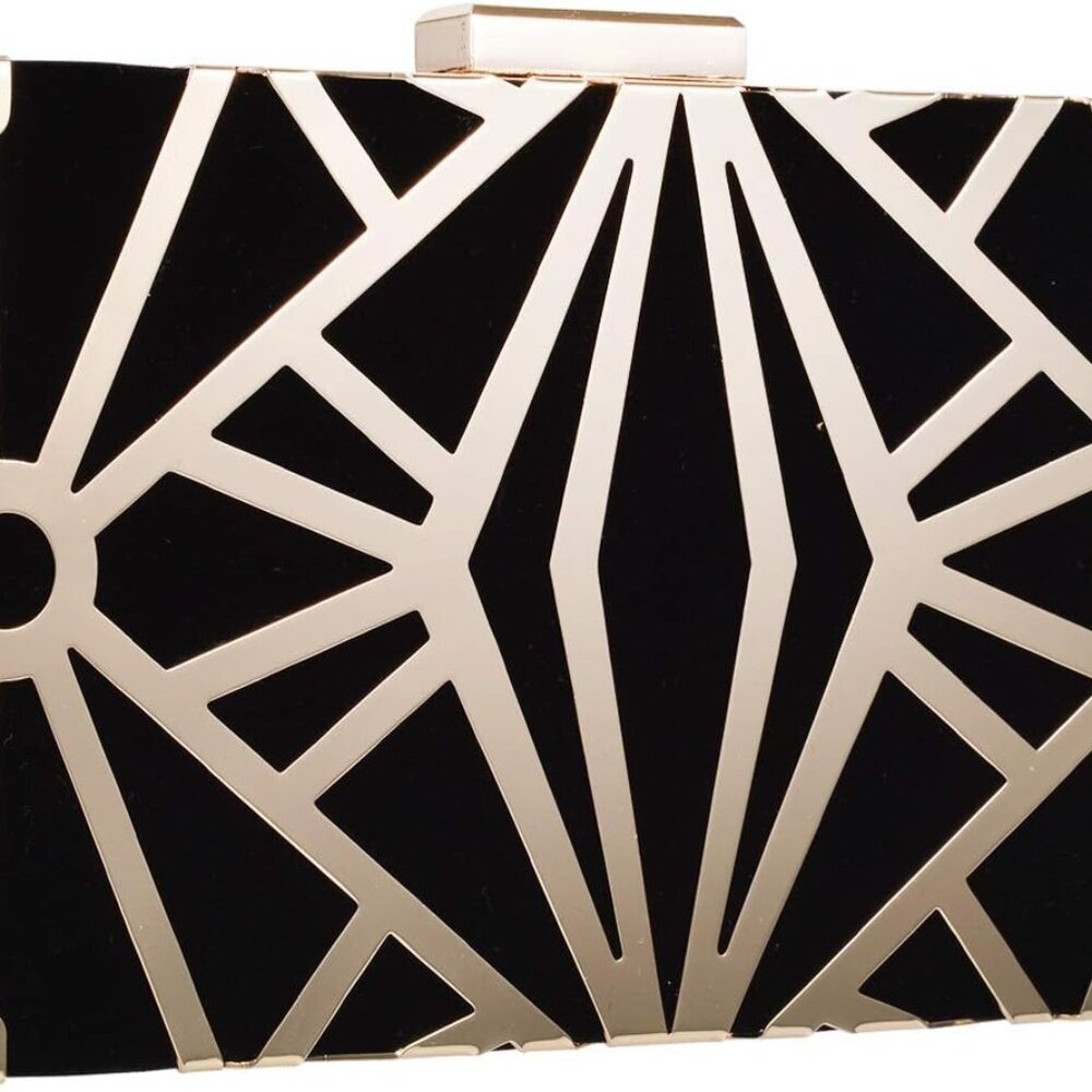 Women Velvet Clutch Bag Wedding Party Evening Handbag Crossbody Black